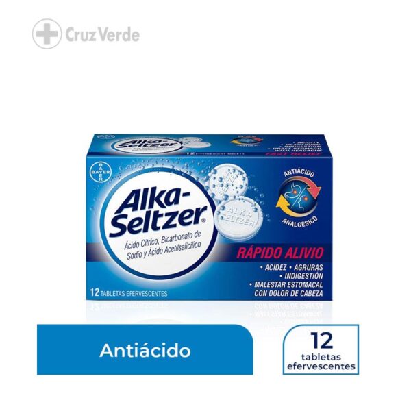 Alka Seltzer 12 Tableta Efervescente