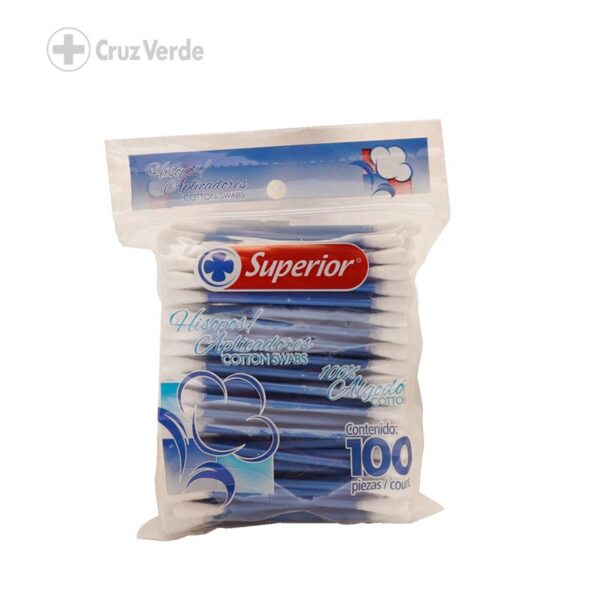 Superior Hisopos Azules 100 Unidad