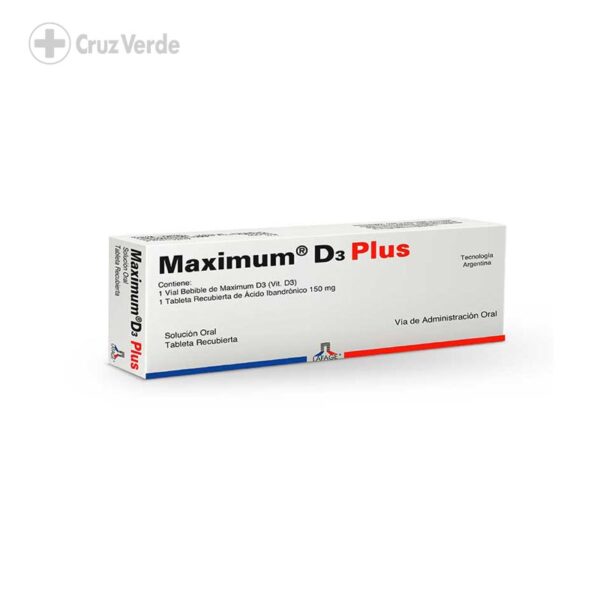 Maximum D3 Plus 100000ui/150mg 1 Vial Beb 2ml (+1 Tableta 150mg)