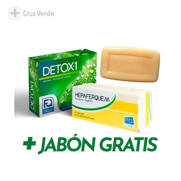 Detox 30 Capsula (+hepaferquem 28 Capsula Gratis)