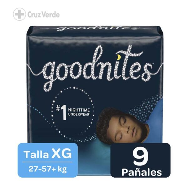 Goodnites Pañal Niño 14-20 Años Jumbo 9 Unidad Talla Xg