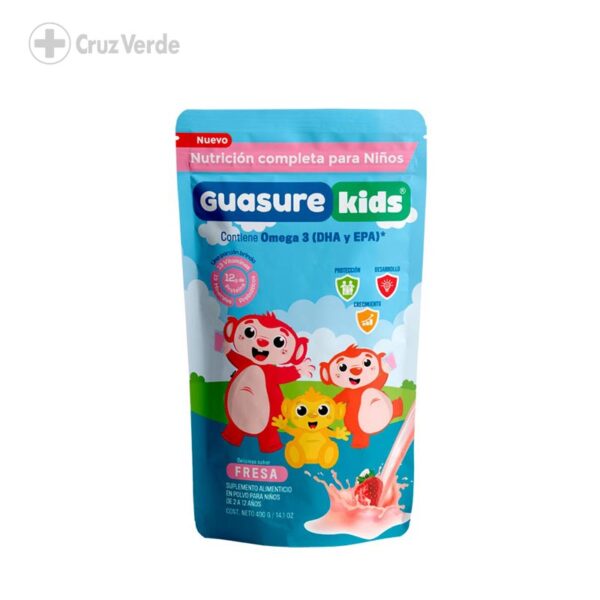 Guasure Kids Omega 3 Dha-epa Fresa 400g Polvo